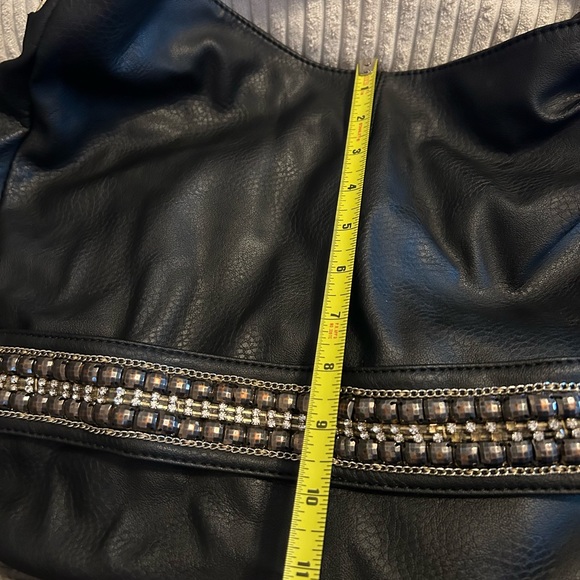 Charming Charlie purse with rhinestone and stud detail - Picture 6 of 8